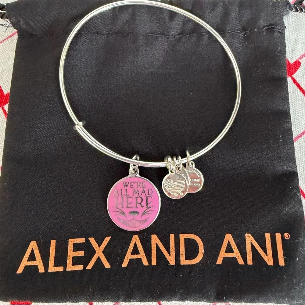 Cheshire Cat Mad Tea Party Bangle Set - Picture 6 of 12